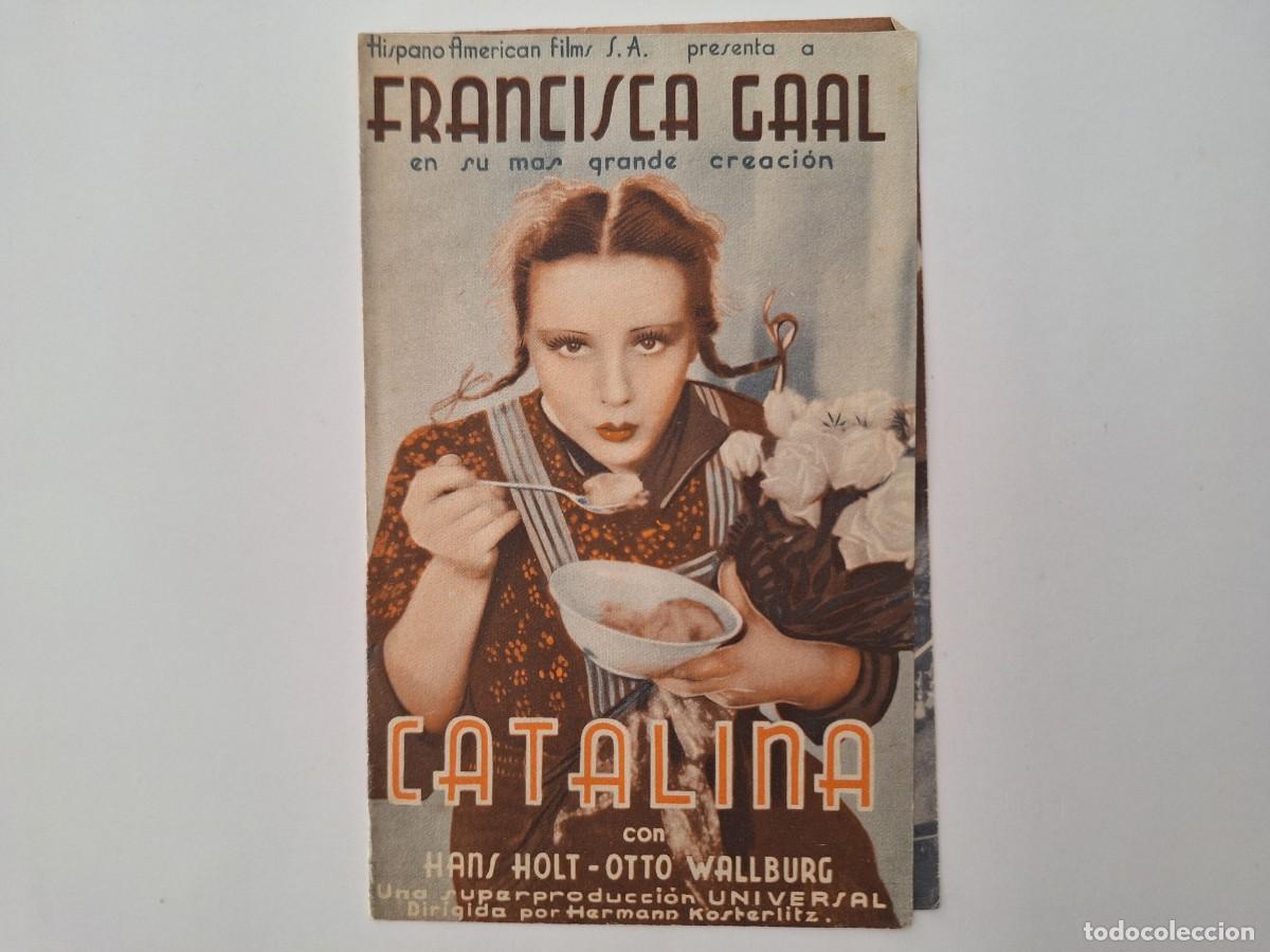 Cine: CINE FOLLETO MANO DOBLE CATALINA FRANCISCA GAAL TEATRO LLORENS FMD RV 100