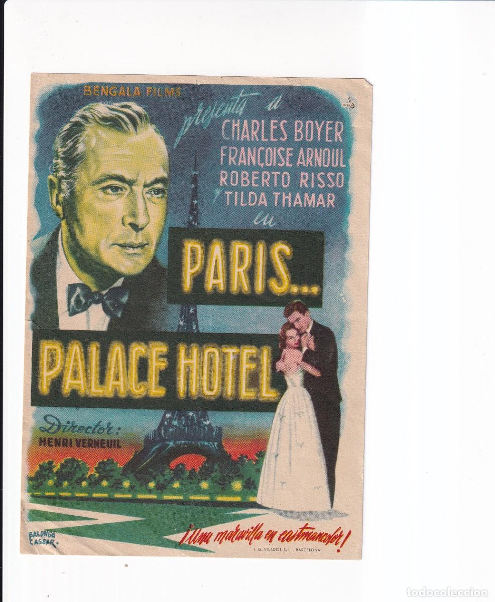 Flyers Publicitaires de Films Anciens: PARIS...PALACE HOTEL : CHARLES BOYER