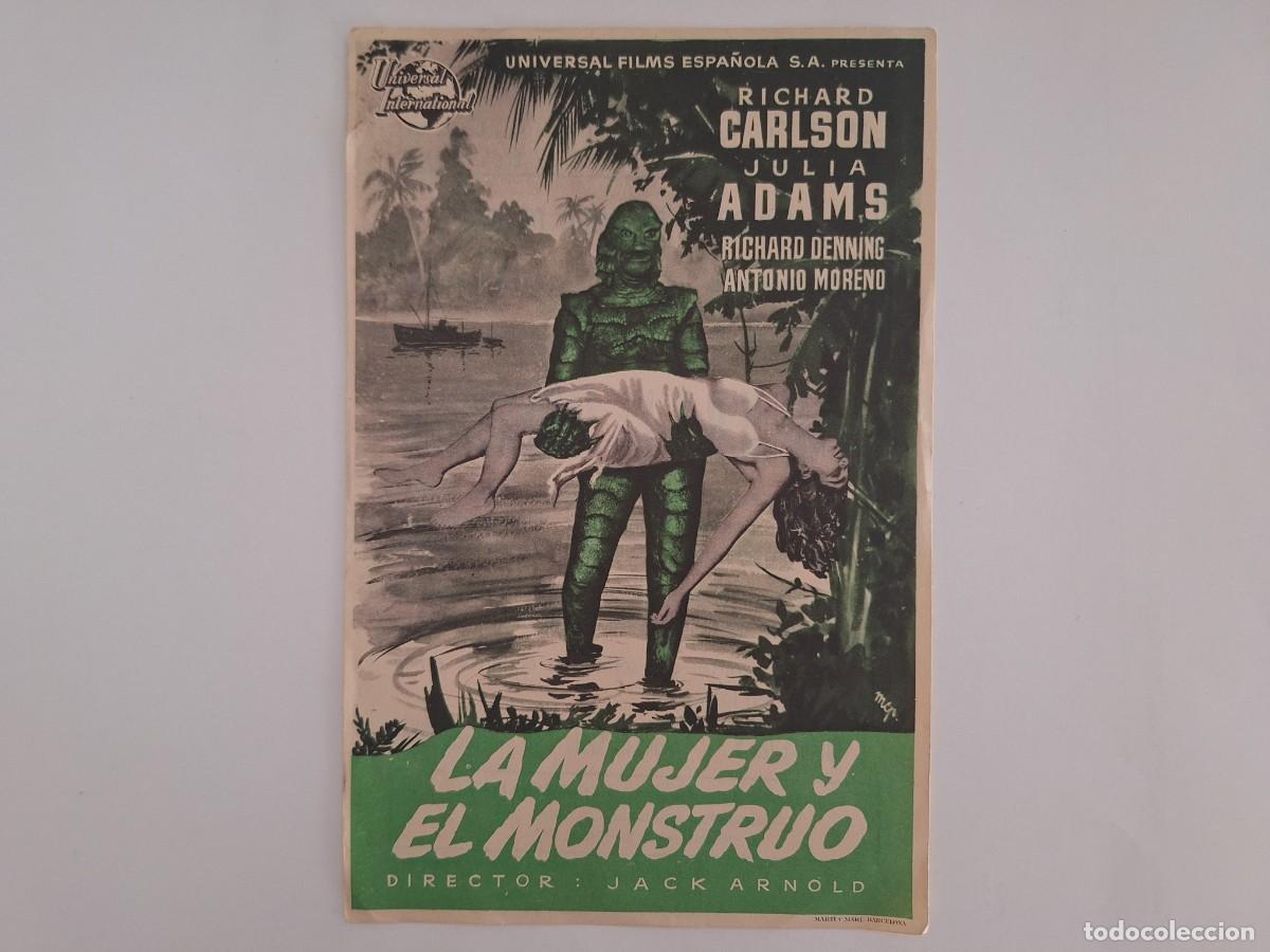 Cine: CINE FOLLETO MANO GRANDE SIMPLE LA MUJER Y EL MONSTRUO GRAN CINEMA COCA VALLADOLID FMD RV 112