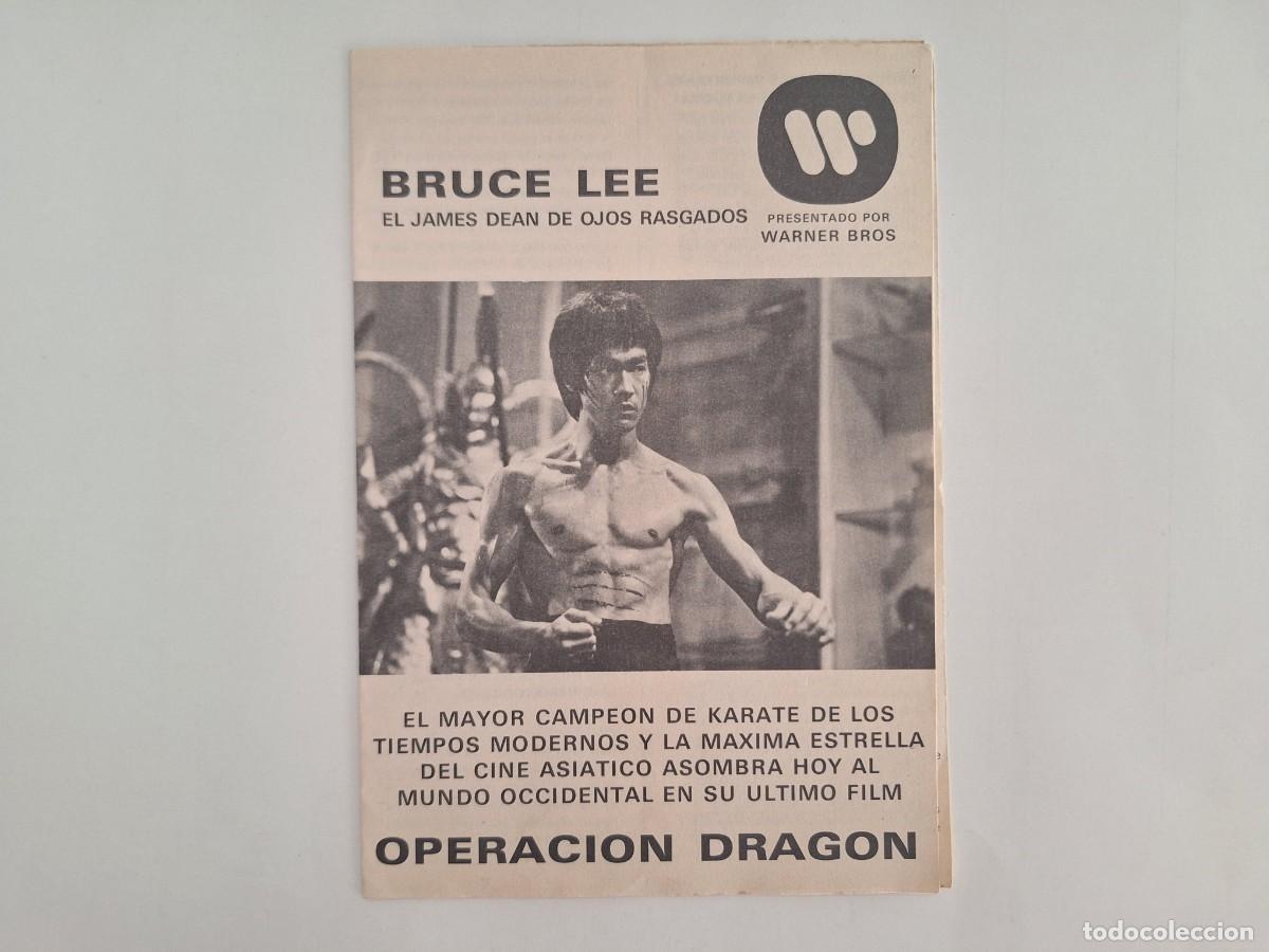 Cine: CINE FOLLETO MANO DOBLE OPERACION DRAGON BRUCE LEE FMD RV 113