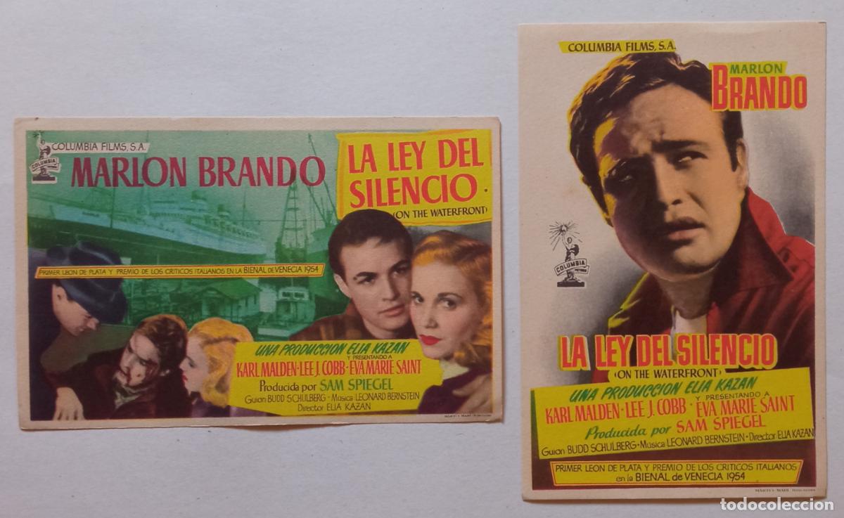 Cine: DOS PROGRAMAS DE CINE. MARLON BRANDO. LA LEY DEL SILENCIO