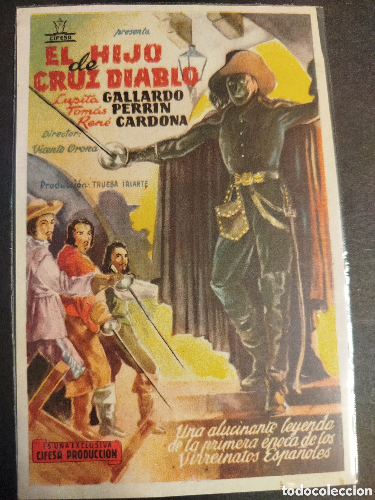 Cine: EL HIJO DE CRUZ DIABLO C/SELLO PUBLICITARIO