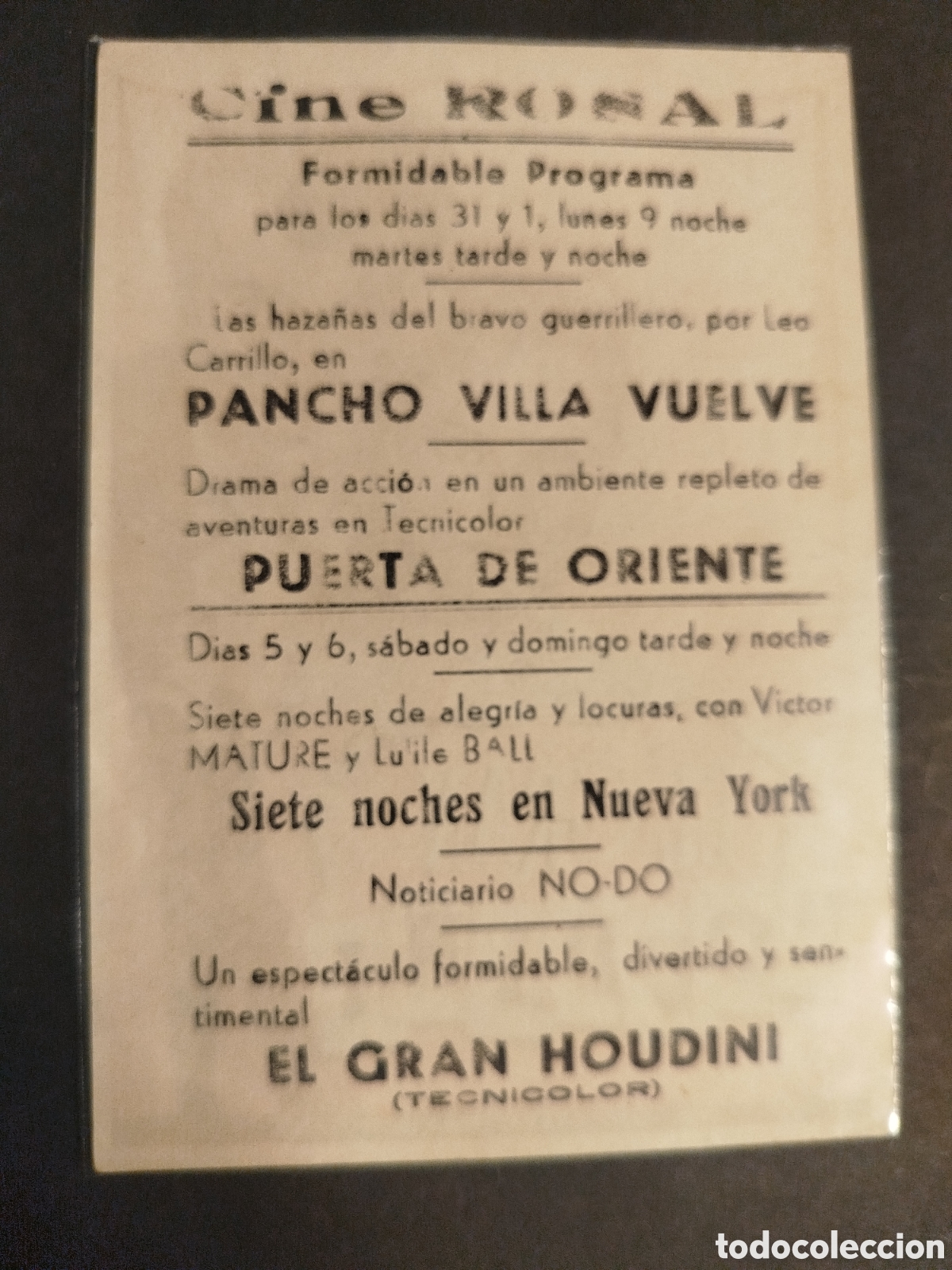 Cine: EL GRAN HOUDINI C/PUBLICIDAD - Foto 2