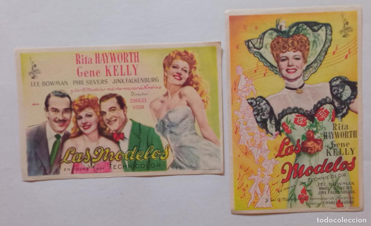 Cine: DOS PROGRAMAS DE CINE. RITA HAYWORTH. GENE KELLY. LAS MODELOS