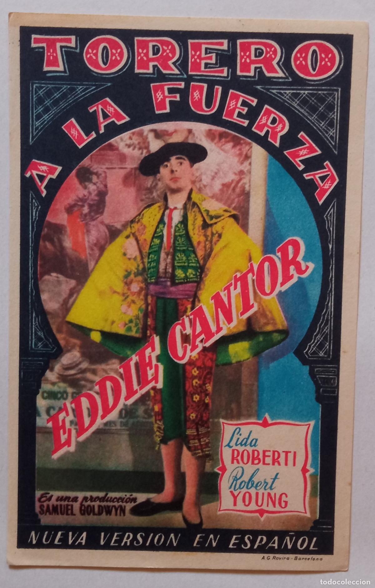 Cine: PROGRAMA DE CINE. EDDIE CANTOR. TORERO A LA FUERZA