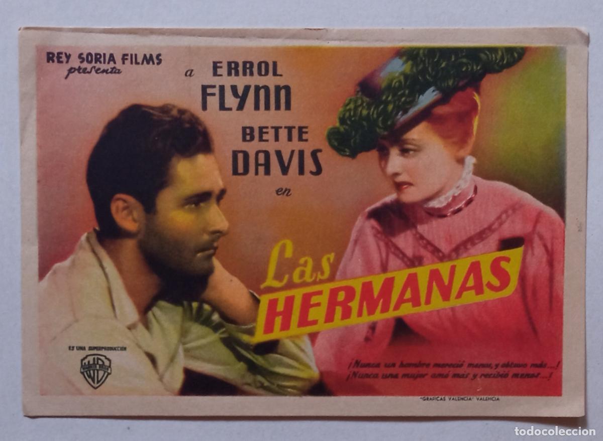 Cine: PROGRAMA DE CINE. ERROL FLYNN. BETTE DAVIS. LAS HERMANAS. CON PUBLICIDAD