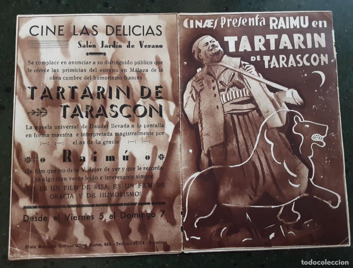Cine: TARTARIN DE TARASCON, RAIMU, FERNAND CHARPIN.