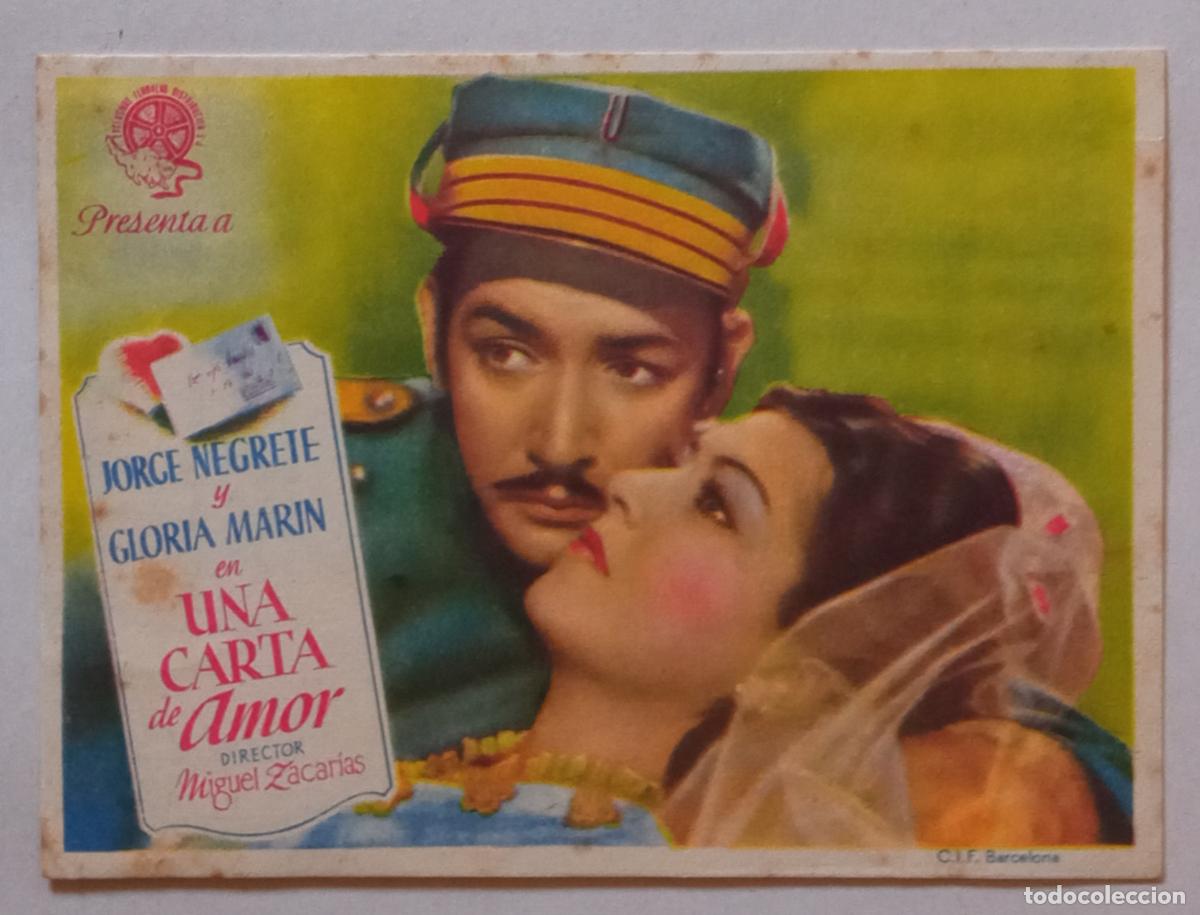 Cine: PROGRAMA DOBLE. JORGE NEGRETE. GLORIA MAR&Iacute;N. UNA CARTA DE AMOR