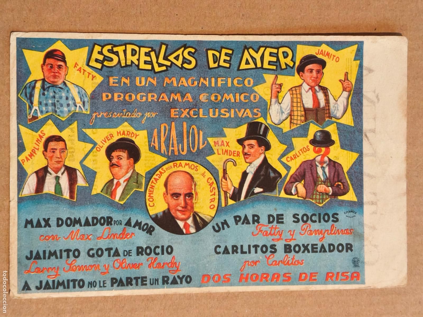 Cine: ESTRELLAS DE AYER EXCLUSIVAS ARAJOL PROGRAMA DE CINE