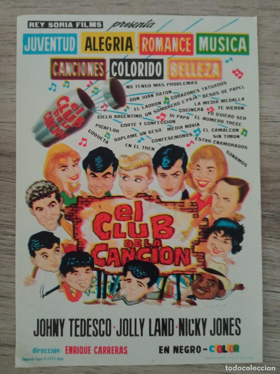 Cine: EL CLUB DE LA CANCI&Oacute;N, JOHNY TEDESCO, JOLLY LAND, NICKY JONES