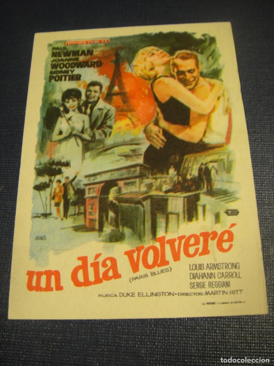 Cine: un dia volvere - folleto de mano , sin publicidad