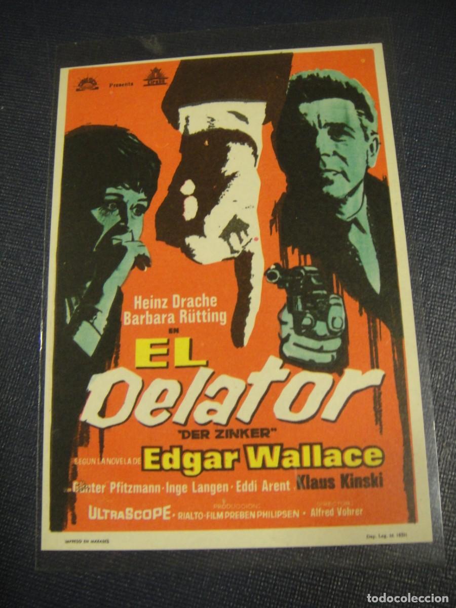 Cine: el delator - folleto de mano , sin publicidad