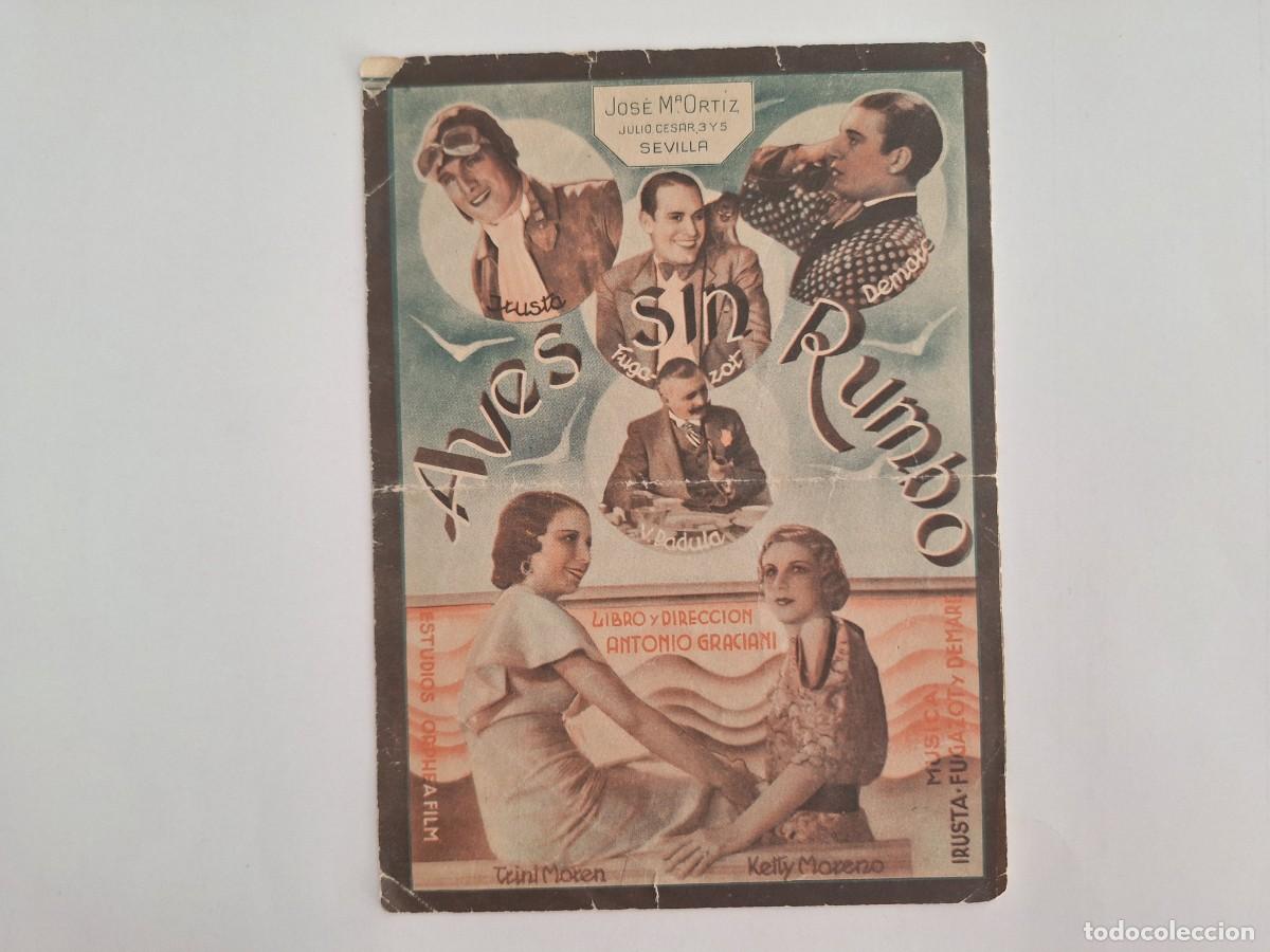 Cine: CINE FOLLETO MANO DOBLE AVES SIN RUMBO TEATRO SANJUAN FMD RV 120
