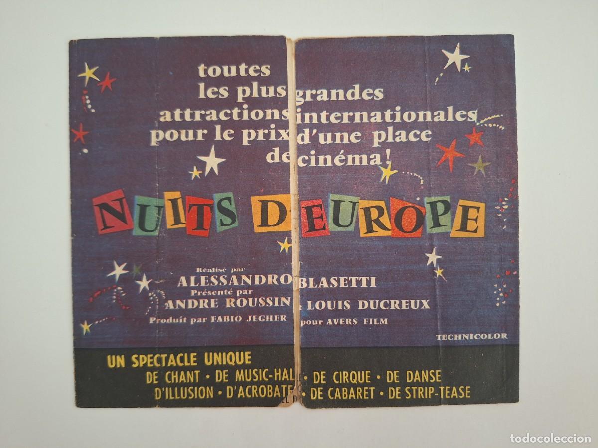 Cine: CINE FOLLETO MANO DOBLE NUITS DE EUROPE CARMEN SEVILLA TEXTO EN FRANCES RV 127