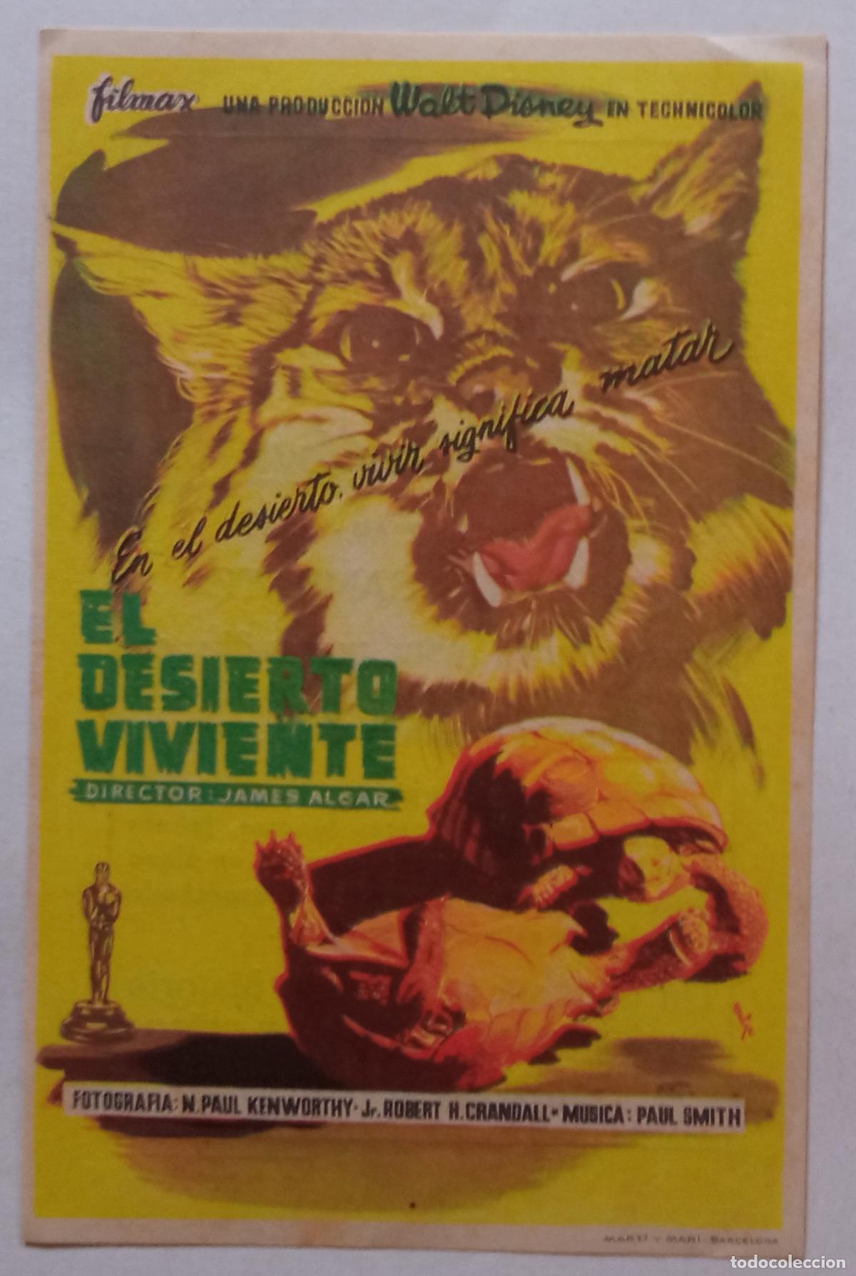 Cine: PROGRAMA DE CINE. EL DESIERTO VIVIENTE. ROYAL CINEMA Y CINE AVELLANEDA. LAS PALMAS