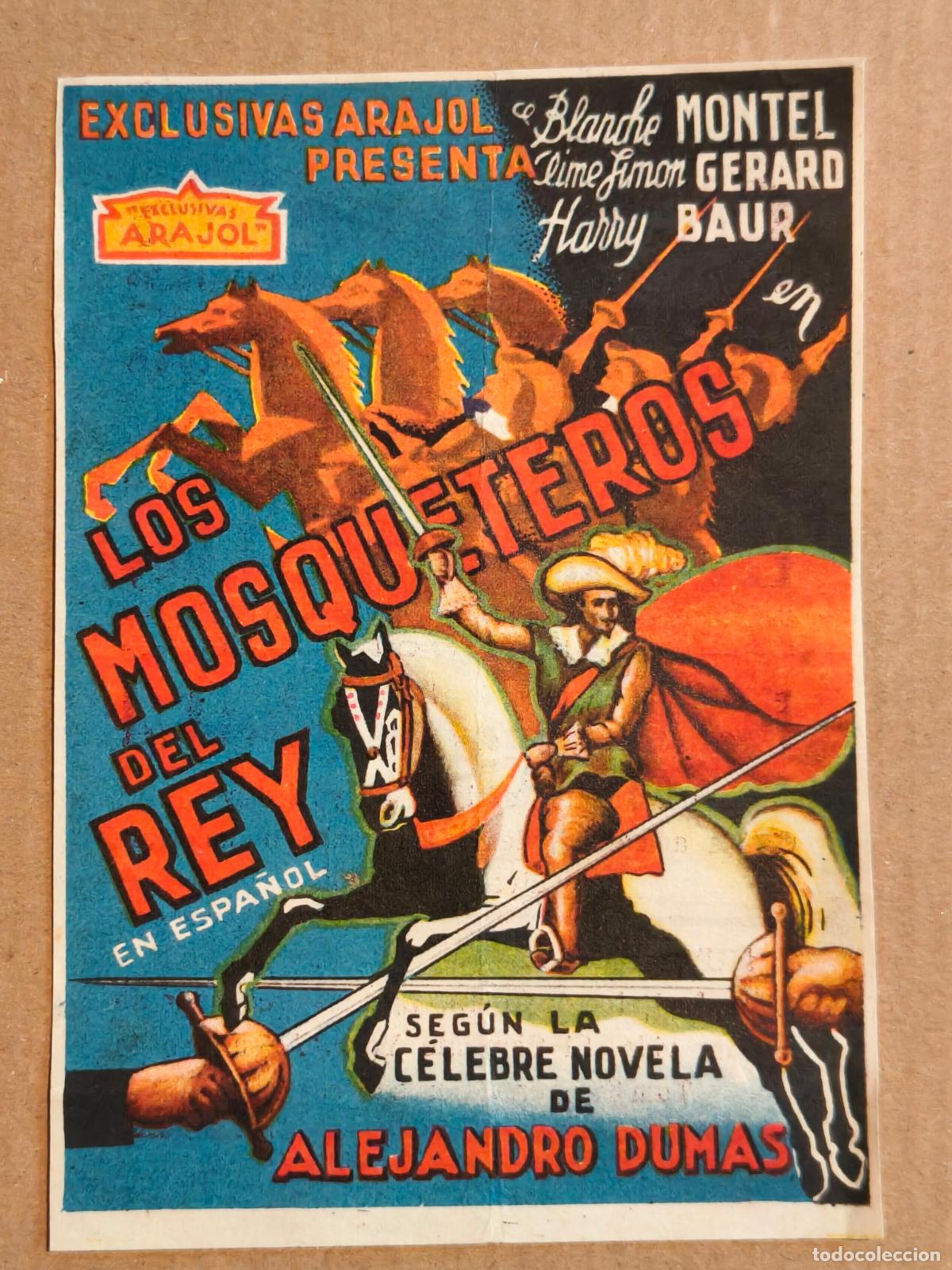 Kino: LOS MOSQUETEROS DEL REY EXCLUSIVAS ARAJOL PROGRAMA DE CINE 1948