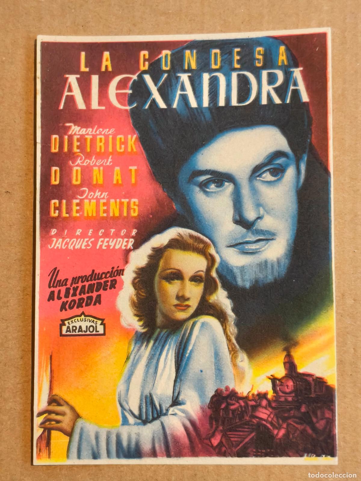 Cine: MARLENE DIETRICH LA CONDESA EXCLUSIVAS ARAJOL PROGRAMA DE CINE - Foto 1