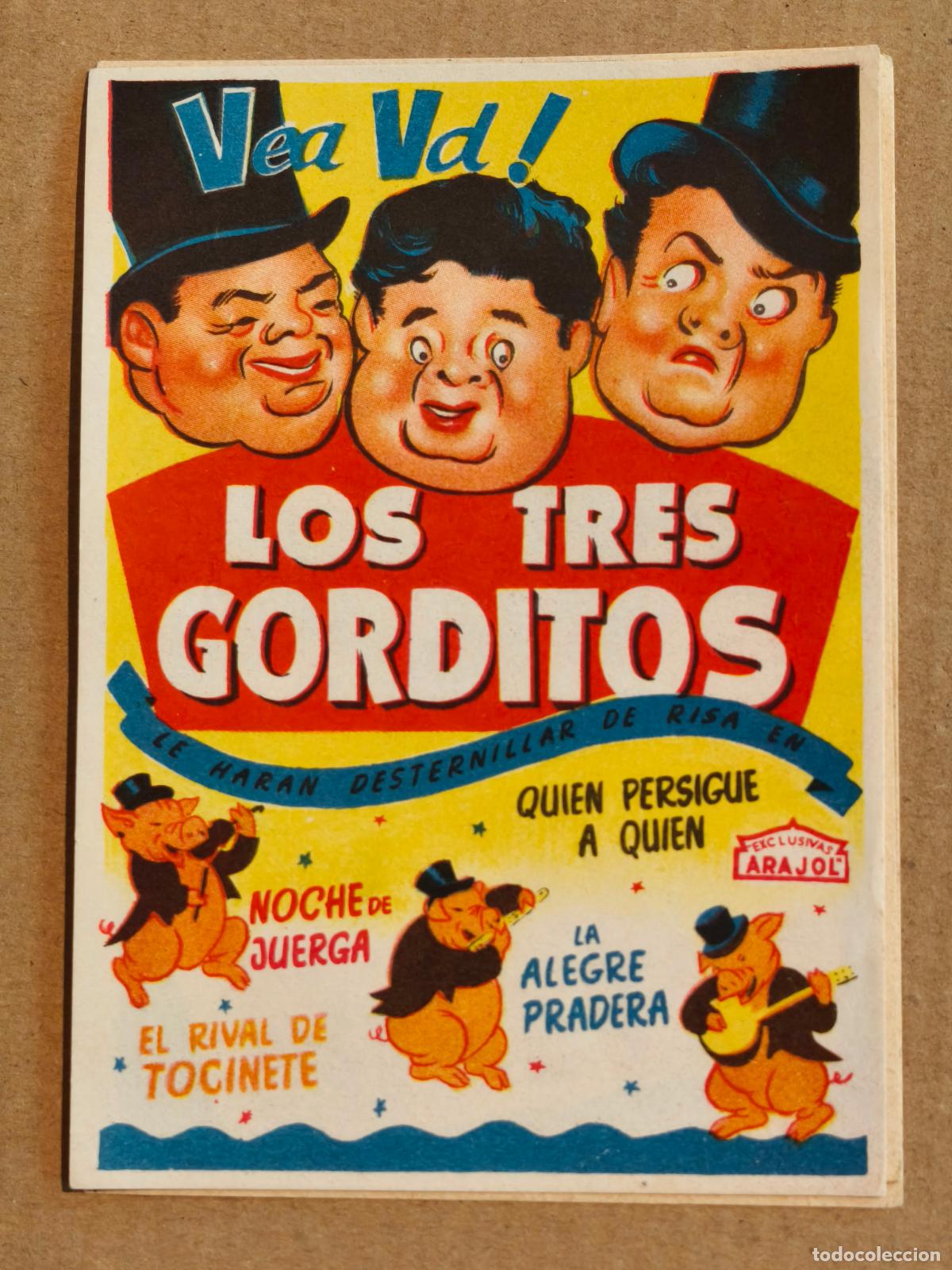 Cine: LOS TRES GORDITOS EXCLUSIVAS ARAJOL PROGRAMA DE CINE