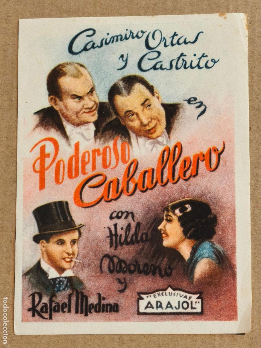Cine: PODEROSO CABALLERO EXCLUSIVAS ARAJOL PROGRAMA DE CINE