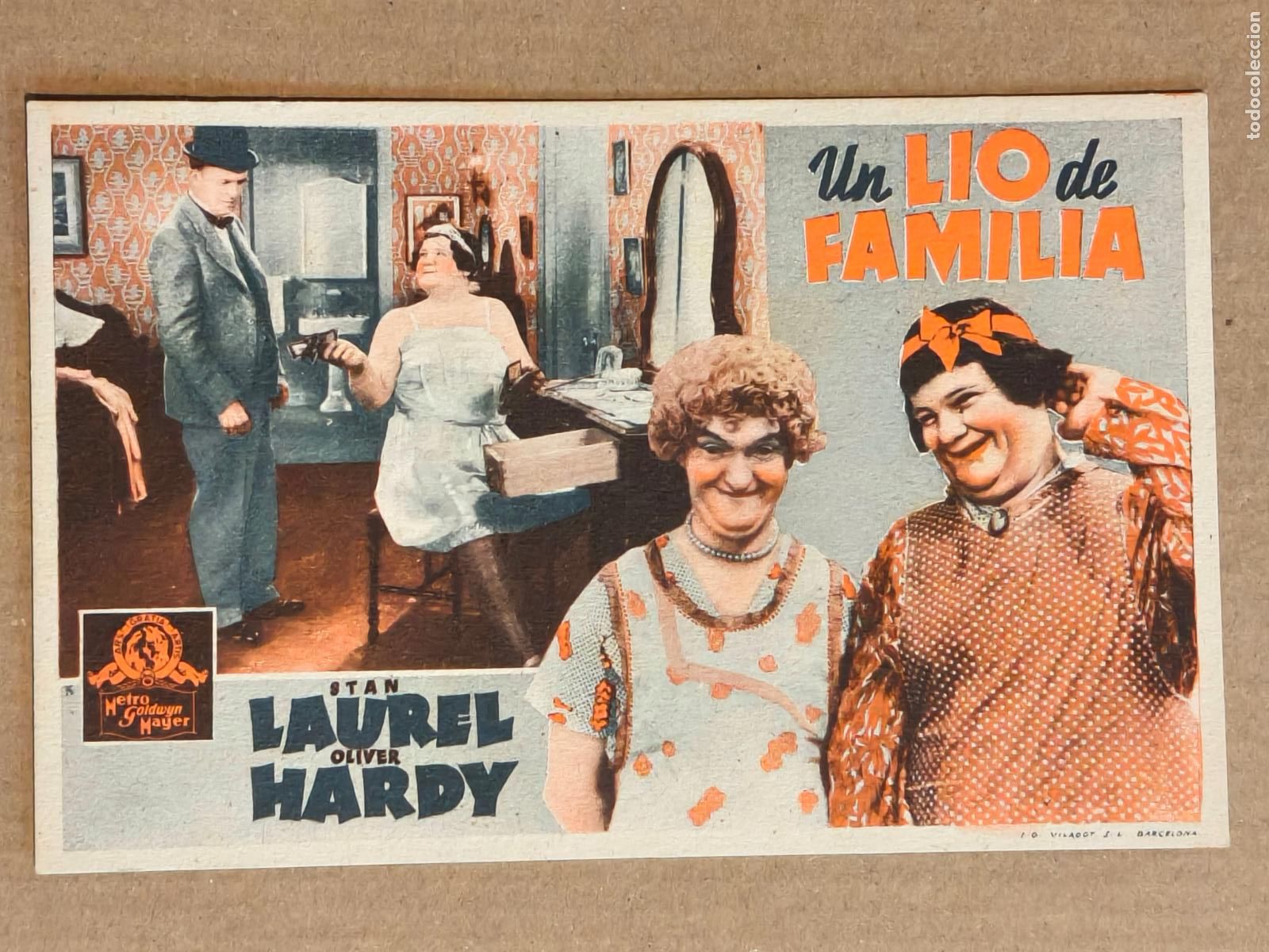 Cine: LAUREL Y HARDY UN LIO DE FAMILIA PROGRAMA DE CINE 1935