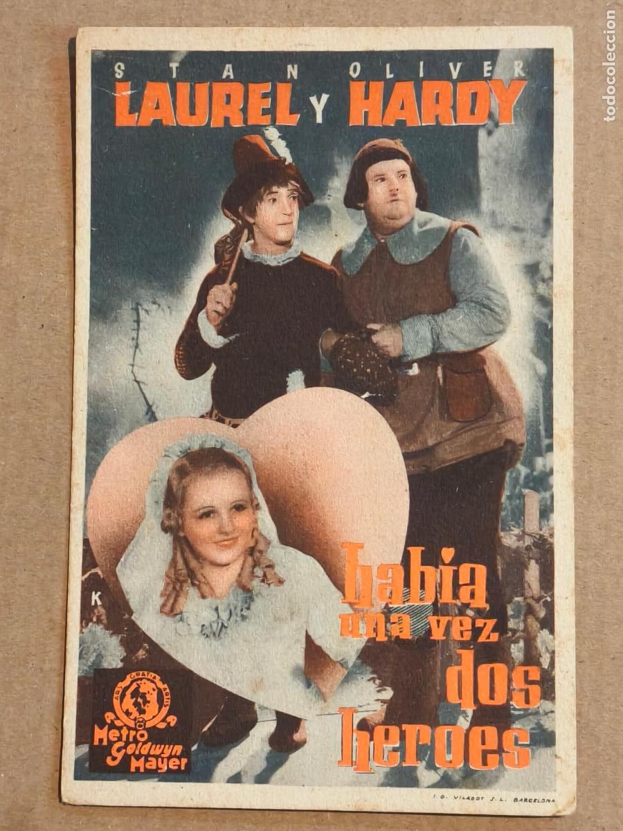 Cine: LAUREL Y HARDY HABIA UNA VEZ DOS HEROES PROGRAMA DE CINE 1936