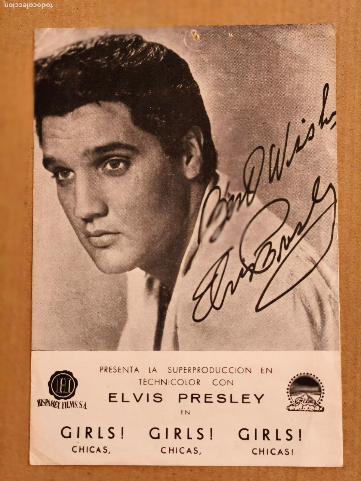 Folhetos de m&atilde;o de filmes antigos de cinema: ELVIS PRESLEY GIRLS GIRLS GIRLS PROGRAMA DE CINE