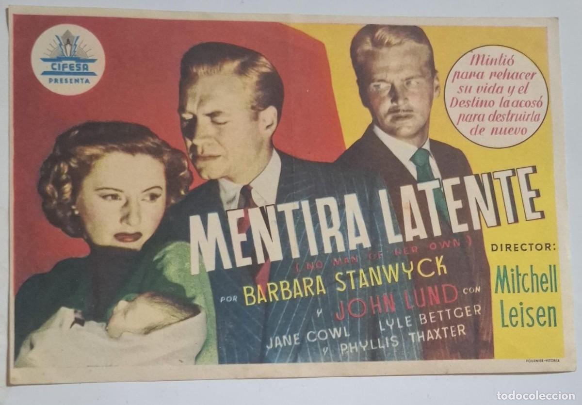 Cine: MENTIRA LATENTE - PROGRAMA DE CINE