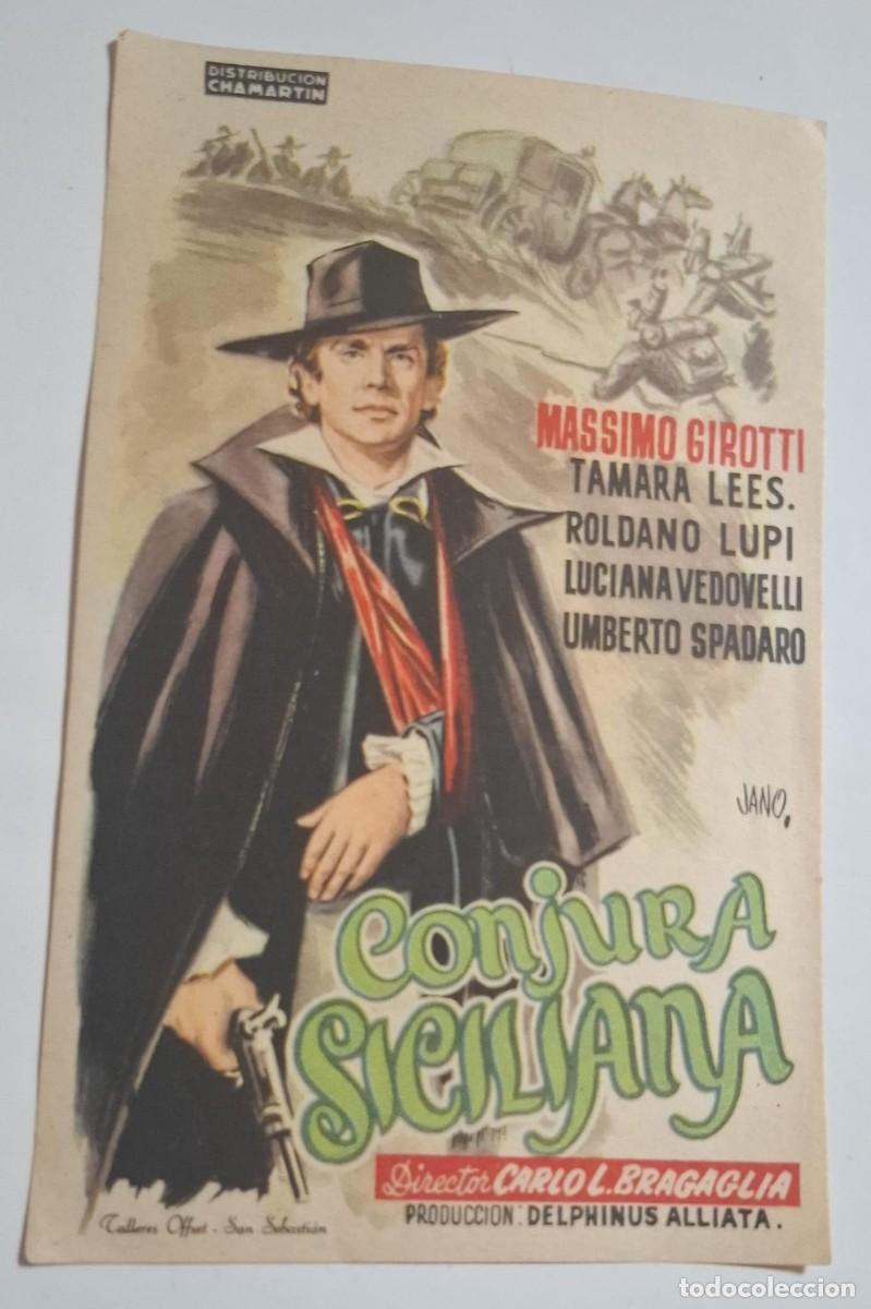 Cine: CONJURA SICILIANA - PROGRAMA DE CINE