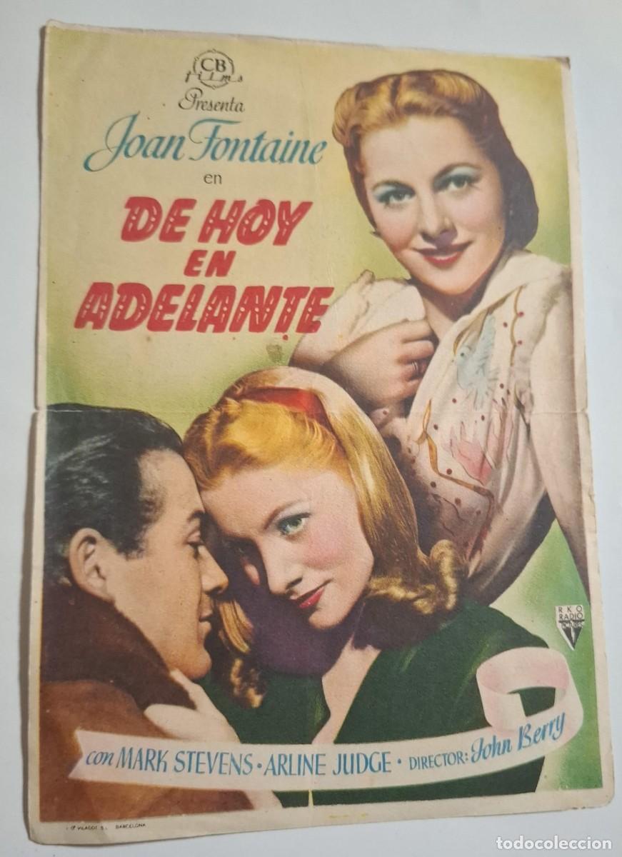 Cine: DE HOY EN ADELANTE - PROGRAMA DE CINE