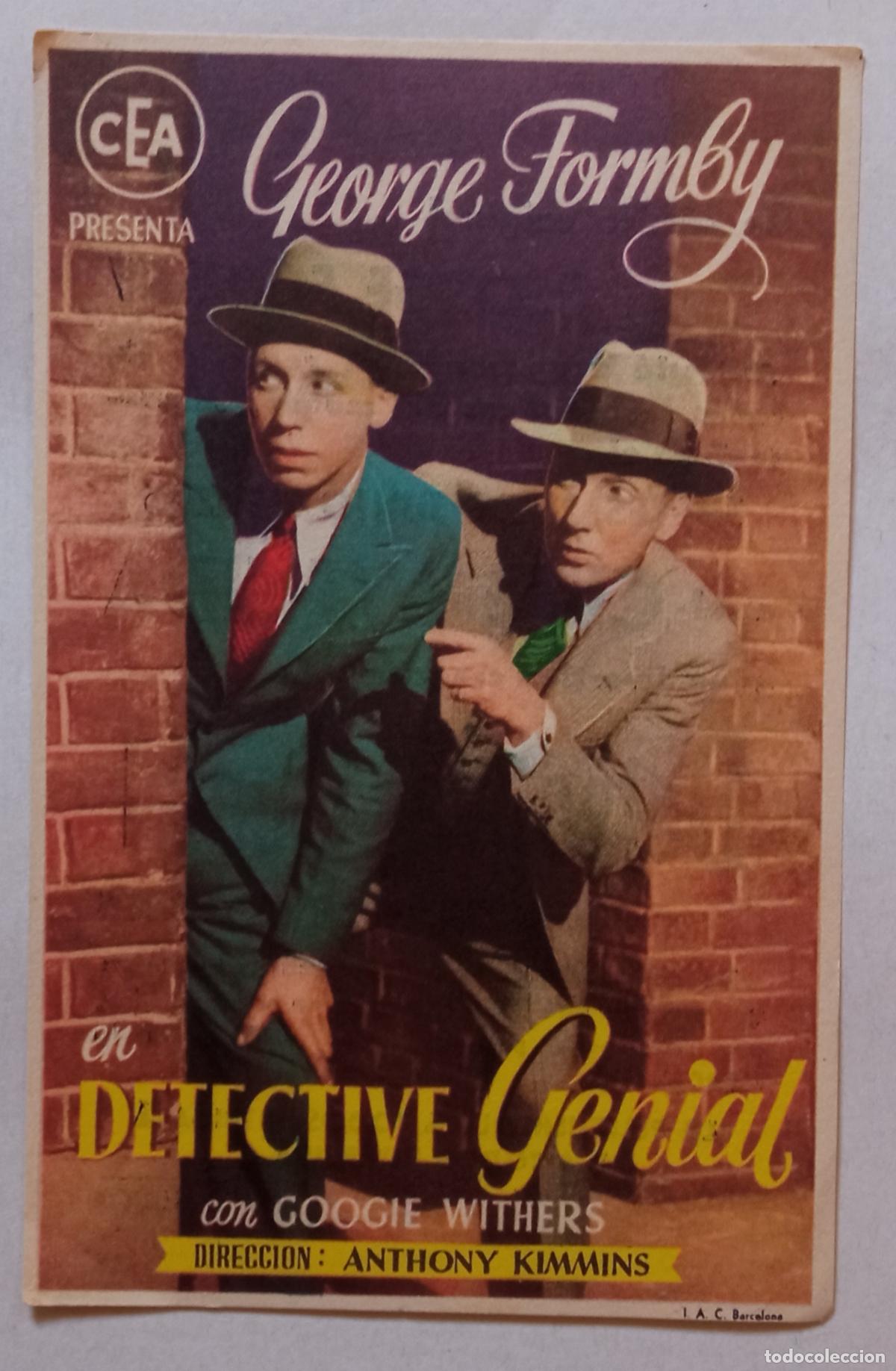 Cine: PROGRAMA DE CINE. GEORGE FORMBY. DETECTIVE GENIAL. CINE AVENIDA. LAS PALMAS
