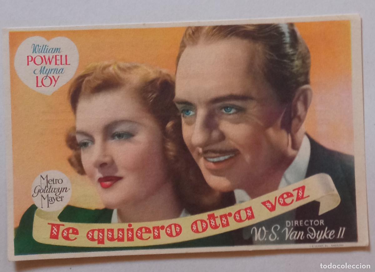 Cine: PROGRAMA DE CINE. WILLIAM POWELL. MYRNA LOY. TE QUIERO OTRA VEZ. CINE CUY&Aacute;S. LAS PALMAS