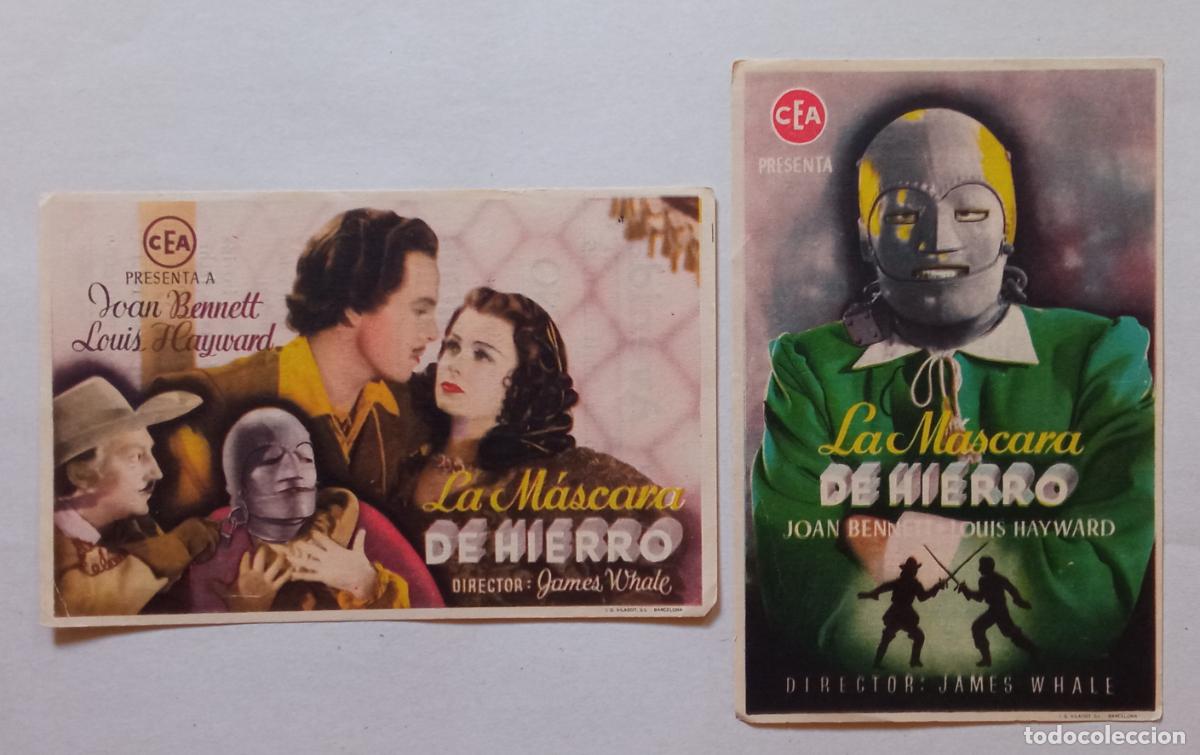Cine: DOS PROGRAMAS DE CINE. JOAN BENNETT. LA M&Aacute;SCARA DE HIERRO. CINE AVENIDA. LAS PALMAS