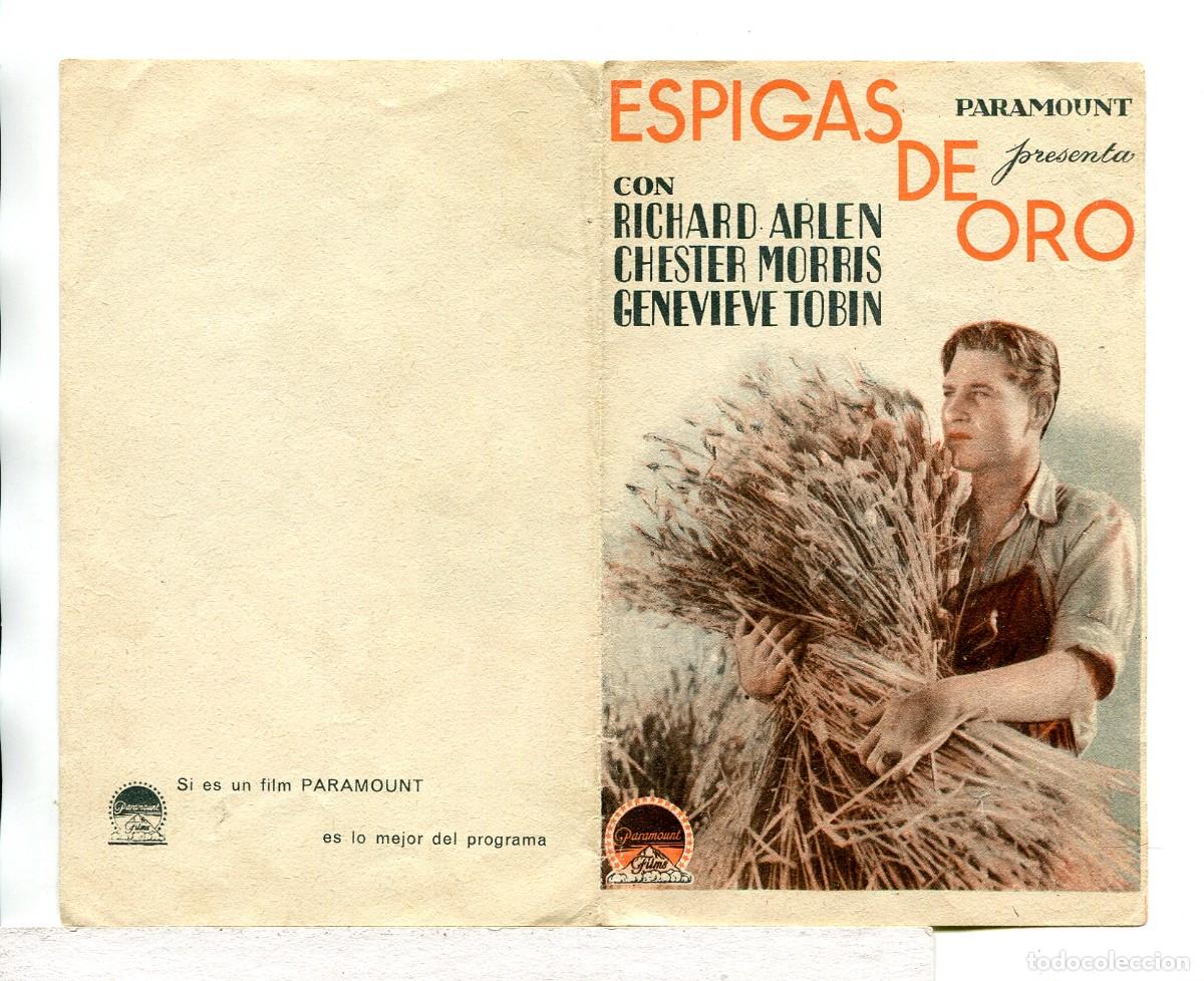 Kino: ESPIGAS DE ORO, con RICHARD ARLEN.