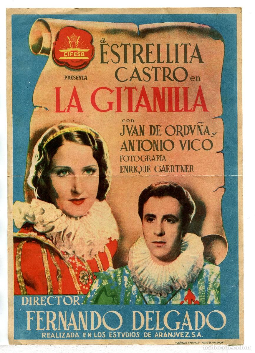 Cine: LA GITANILLA, con Estrellita Castro . 16,5 x 23,5 cms. - Foto 1