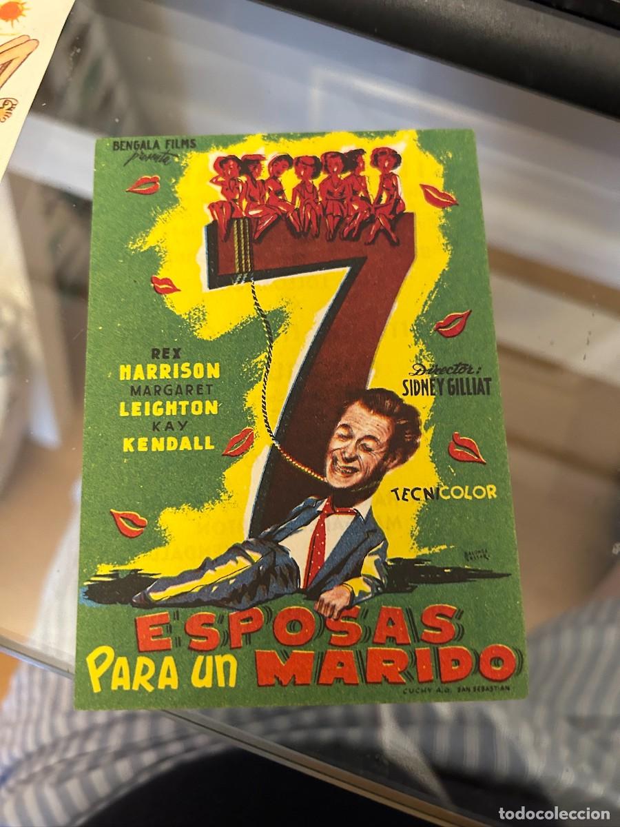 Cine: 7 ESPOSAS PARA UN MARIDO CINEMA INFANTA BUEN ESTADO CON PUBLICIDAD 81