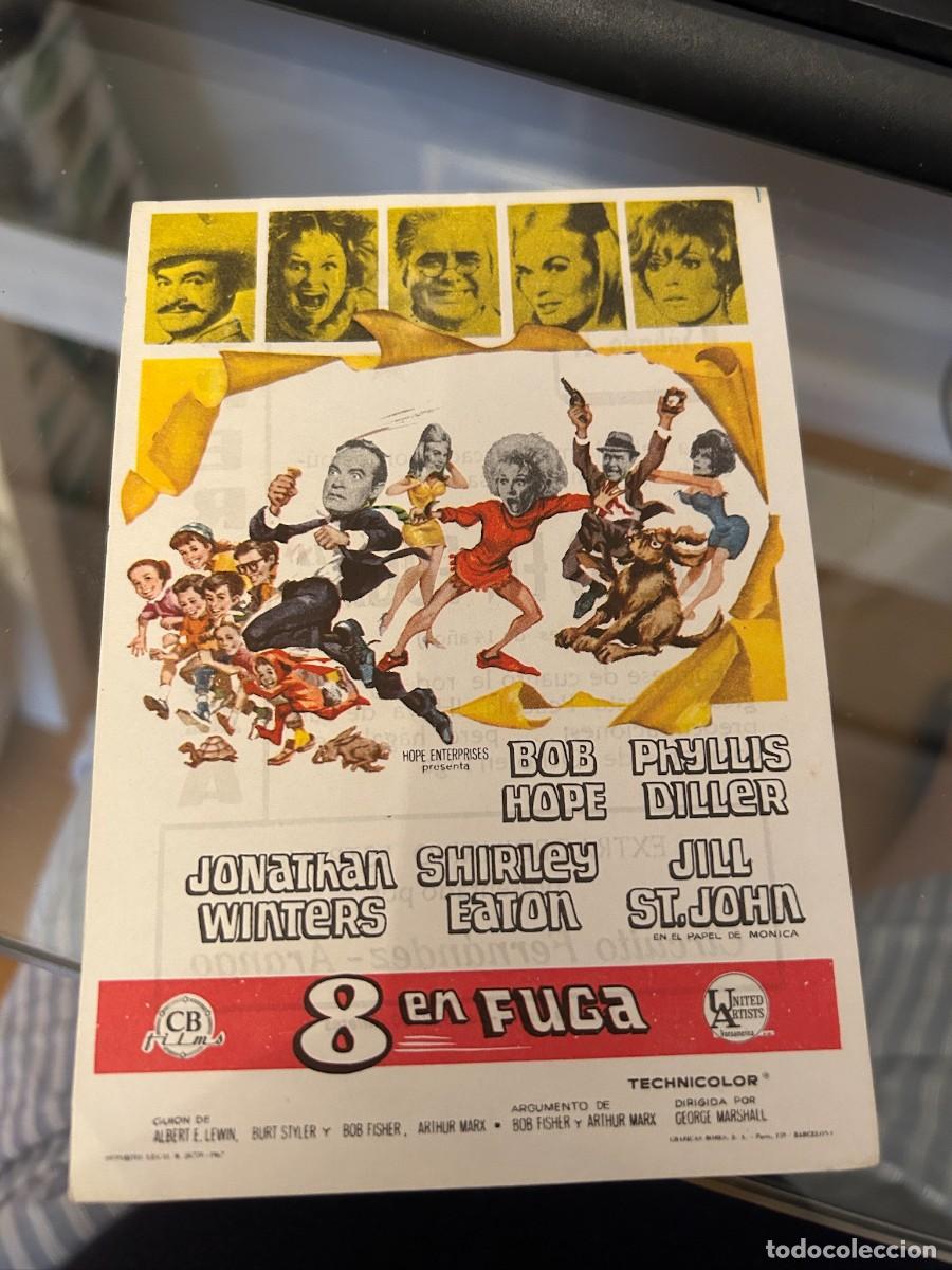 Cine: 8 EN FUGA CINE ESPERANZA MIERES CON PUBLICIDAD BUEN ESTADO 86