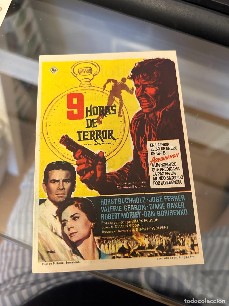 Cine: 9 HORAS DE TERROR CINE CAPITOL TARRAGONA BUEN ESTADO CON PUBLICIDAD 88