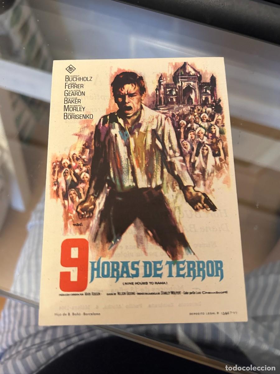 Cine: 9 HORAS DE TERROR CINE GOYA MALAGA CON PUBLICIDAD BUEN ESTADO