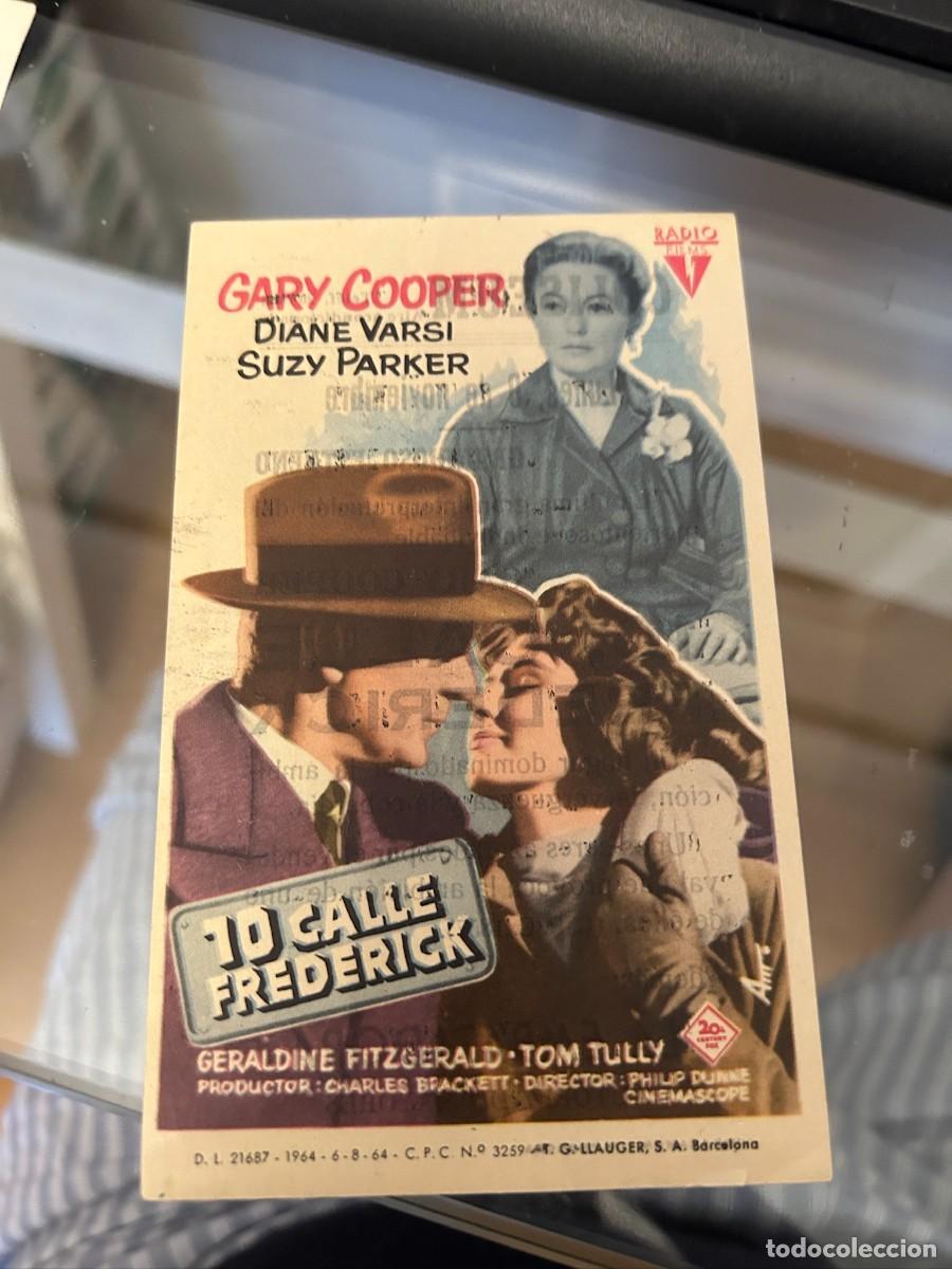 Cine: 10 CALLE FREDERICK GARY COOPER CINE COLISEUM TARRAGONA CON PUBLICIDAD BUEN ESTADO 90