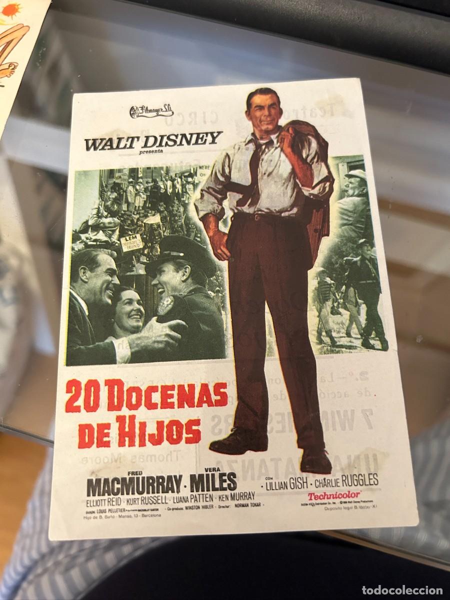 Cine: 20 DOCENAS DE HIJOS TEATRO CIRCO CON PUBLICIDAD WALT DISNEY BUEN ESTADO 101
