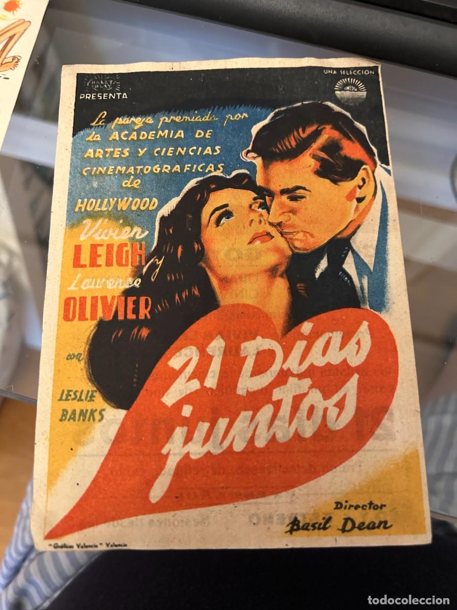 Cine: 21 DIAS JUNTOS CINEMA GOYA ZARAGOZA BUEN ESTADOCON PUBLICIDAD 103