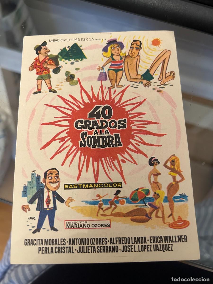 Cine: 40 GRADOS A LA SOMBRA VENECIA CINEMA BUEN ESTADO CON PUBLICIDAD 110