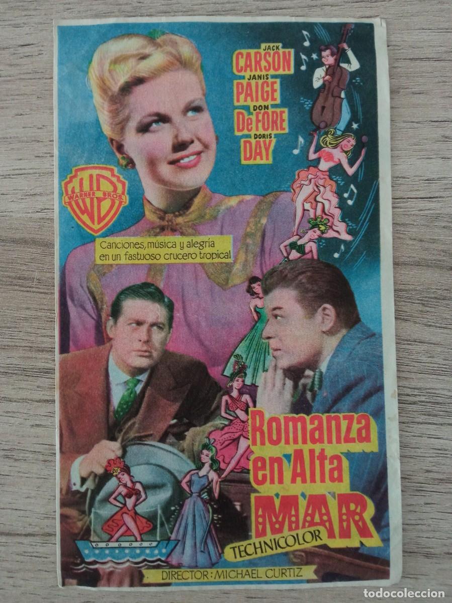 Cine: ROMANZA EN ALTA MAR, DORIS DAY, CINES NACIONAL Y MUNDIAL, 1952
