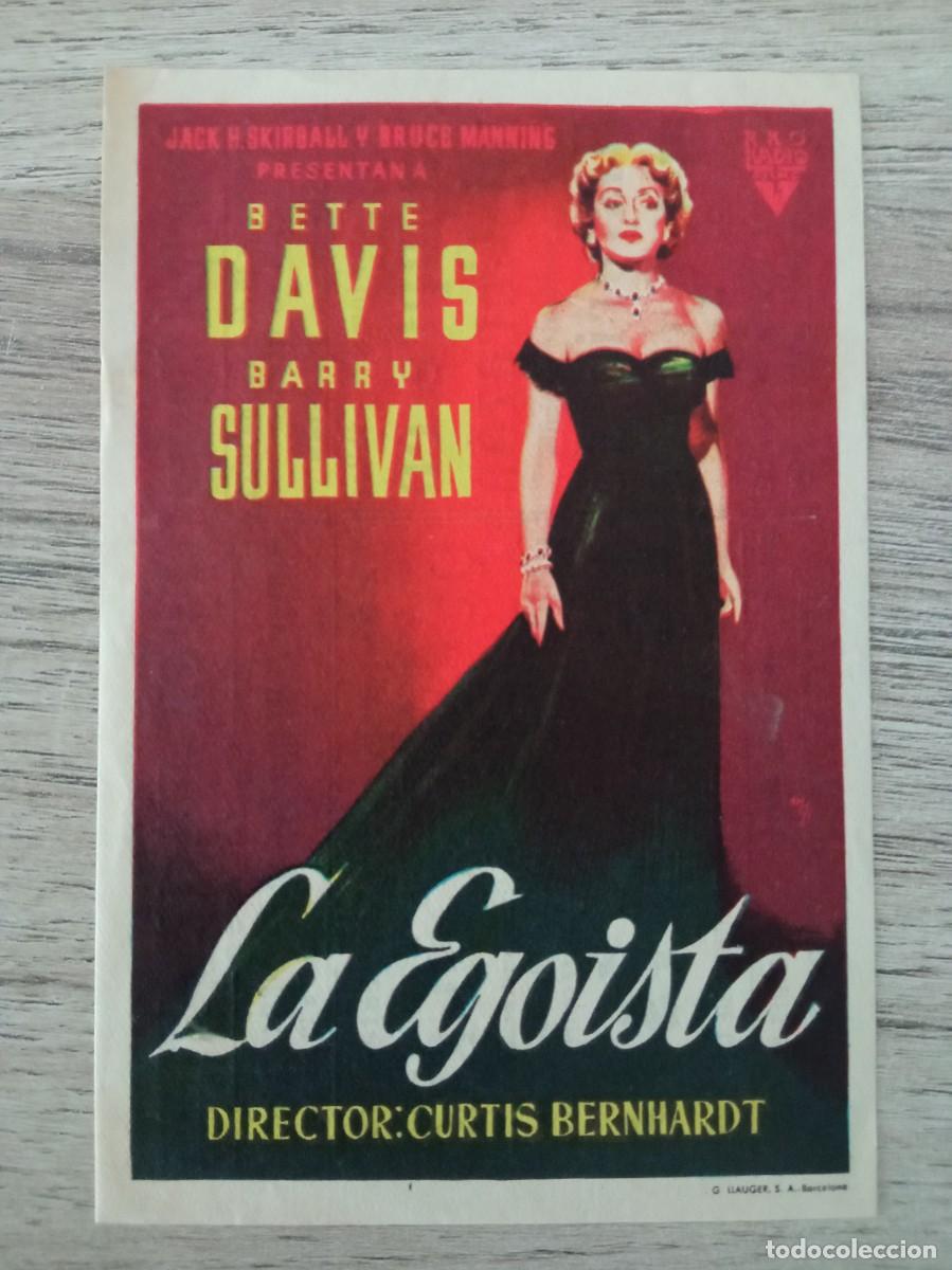 Cine: LA EGOISTA, BETTE DAVIS, PRINCIPAL CINEMA, 1952