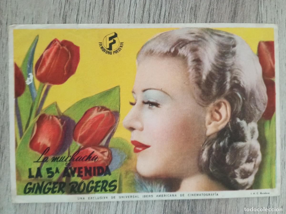 Cine: LA MUCHACHA DE LA 5&ordf; AVENIDA, GINGER ROGERS