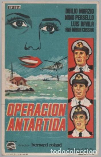 Cine: PROGRAMA DE CINE: OPERACI&Oacute;N ANTARTIDA PC-11620