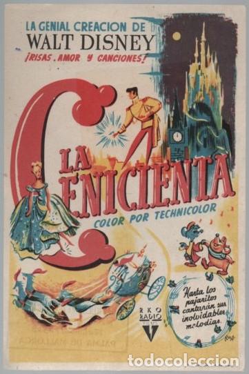 Cine: PROGRAMA DE CINE: LA CENICIENTA PC-11626