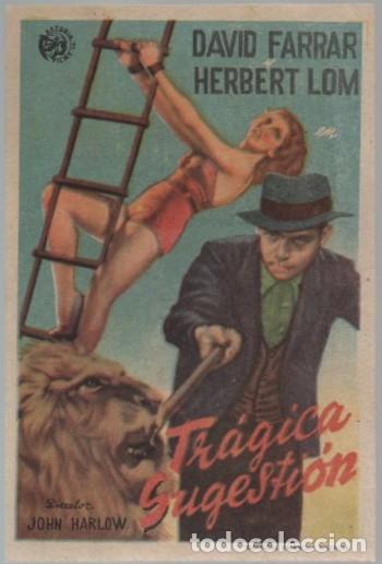 Cine: PROGRAMA DE CINE: TR&Aacute;GICA SUGESTI&Oacute;N PC-11630