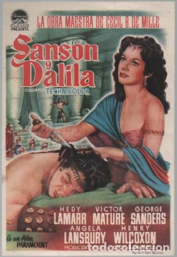 Cine: PROGRAMA DE CINE: SANSON Y DALILA PC-11634