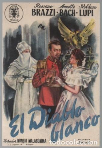 Cine: PROGRAMA DE CINE: EL DIABLO BLANCO PC-11635